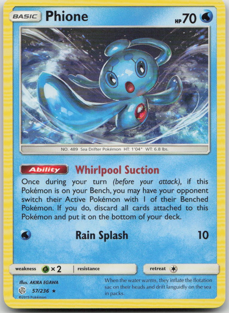 Phione 57/236 Cosmic Eclipse Rare Pokemon MP