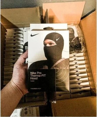Nike Pro Therma-Fit Hyperwarm Hood Balaclava Black Ski Face Mask