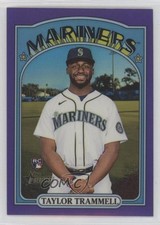 2021 Heritage High Number Hot Box Chrome Purple Refractor Taylor Trammell 8k4