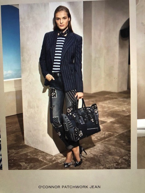 $2190 RALPH LAUREN COLLECTION PATCHWORK BLUE JEAN… - image 1