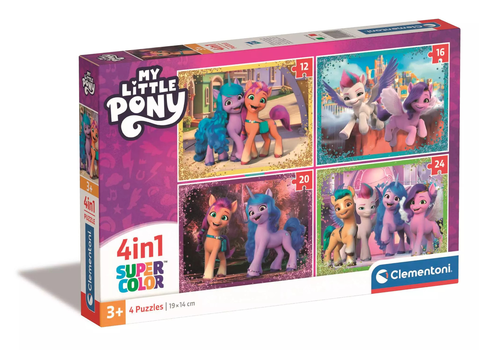 8005125215195 Puzzle 4w1 Super Kolor My Little Pony Clementoni 3490₽