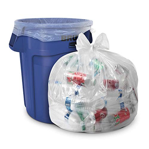 Aluf Plastics 33 Gallon Clear Trash Bags - 33