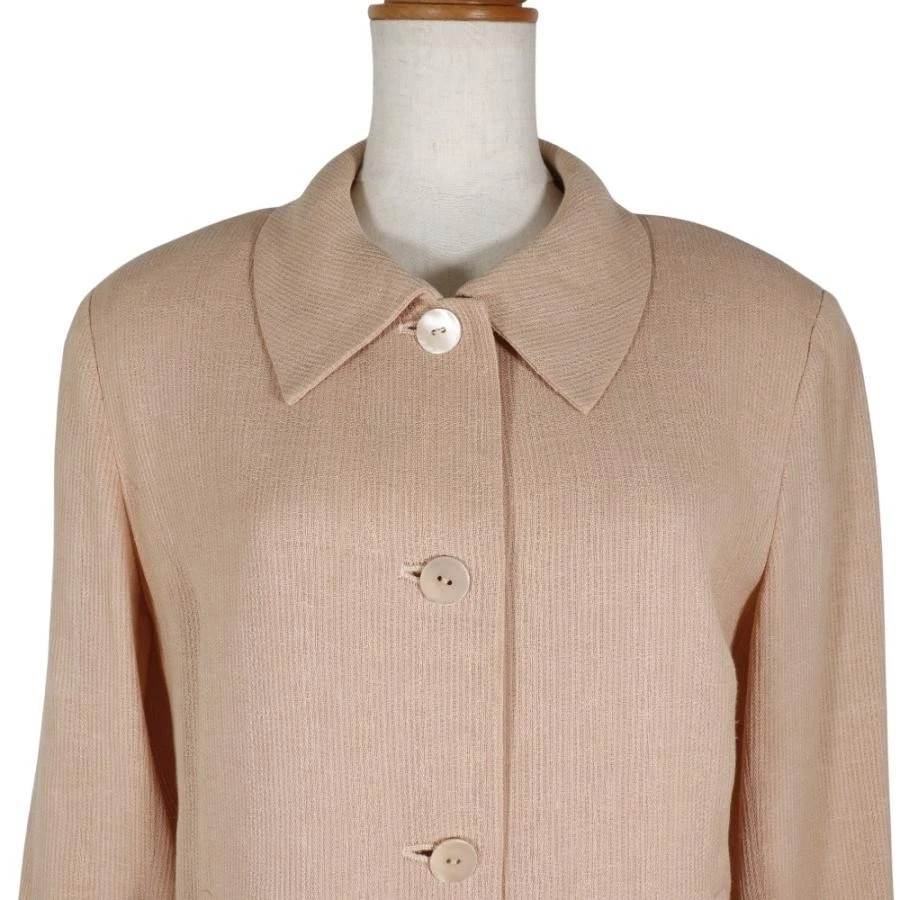 Configuración Chloe LxW: 54 x 45 cm y dobladillo ancho 60 cm cáñamo x algodón talla M beige para mujer Foto 2 de 4