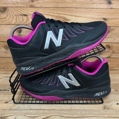 New Balance 1006 Turnschuhe Damen Größe UK 8,5 schwarz pink Tennis Hartplatzschuhe