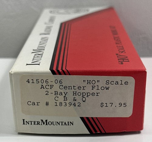 Intermountain Railway Company ACF flujo central 2 bahías tolva CB&Q coche #183942 nuevo | Condition: New