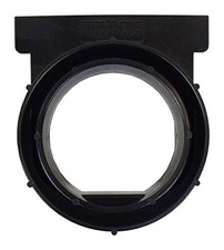 Heavy Duty Trench Drain Open End Outlet, Black, Plastic, Channel, Grate, End