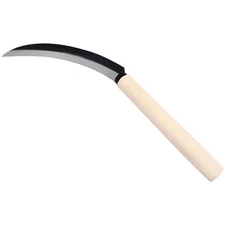 Zenport K205NS Harvest Knife, Wood, 6.5 Inch Carbon Steel Blade, Beige