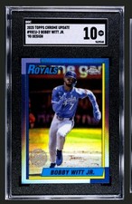 2025 Topps Chrome Update 35th Anniversary  #90CU-2 Bobby Witt Jr. SGC 10