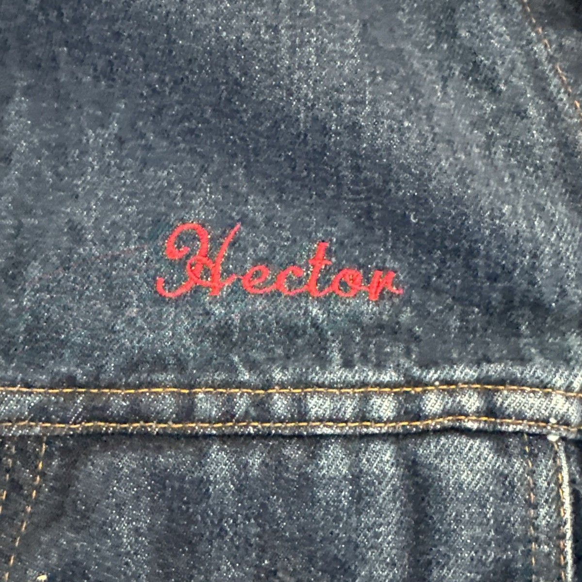 VTG Levis Denim Trucker Jacket 70506-0215 Size 44 Kenny Loggins Vox World Tour View 4