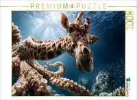 Calvendo Puzzle Deep-Sea Giraffe | 1000 Pieces, Finished Size 25.2 × 18.9 In (64