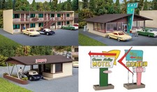 Walthers Cornerstone HO Scale Building Kit Vintage Motor Hotel & Restaurant