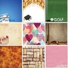 144 Scrapbook Papers VARIETY Reminisce double-sided 12x12" cardstock U-CHOOSE