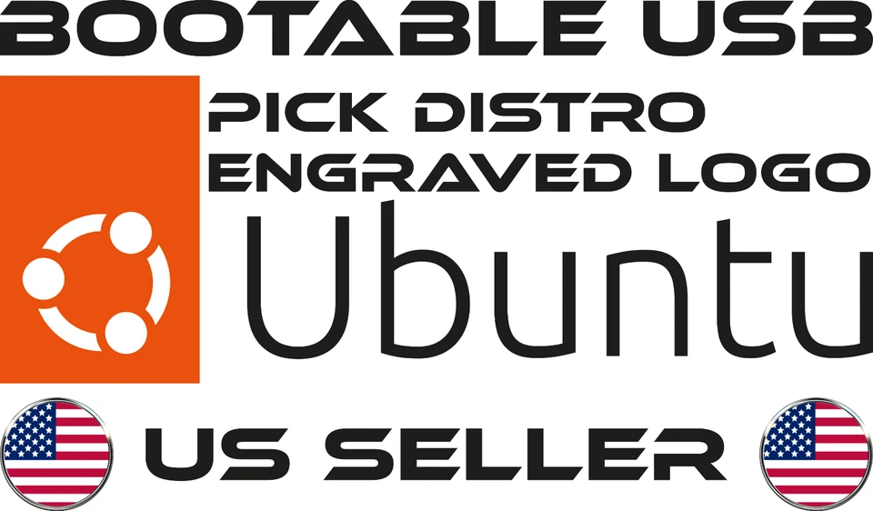 Engraved Linux Boot USB - Ubuntu Desktop, Server, Kubuntu, Xubuntu, Studio, MATE - Image 2 of 4