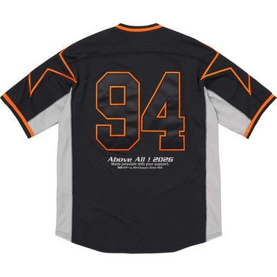 Supreme Stars Baseball Jersey Tokyo Black SS26 Men's Size Large