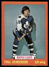 1973 Topps Paul Henderson #7 Toronto Maple Leafs