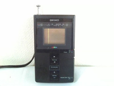 SEIKO LVD301 Portable LCD TV 1986 Vintage Analog Pocket Television Junk Japan
