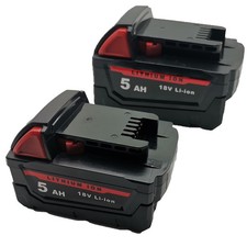 18V 5Ah Battery Replacement for Milwaukee 48-11-1852 M18 Battery, 2 Pack