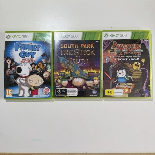 Family Guy South Park Adventure Time Xbox 360 Bundle PAL With Manuals