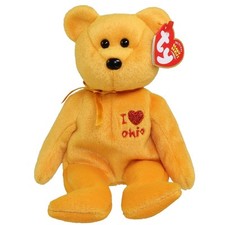 TY Beanie Baby - OHIO the Bear (I Love Ohio - State Exclusive) (8.5 inch) - MWMT