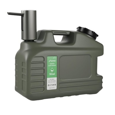 5 Gallon Water Jug, Bpa Free Portable Large Water Jug, Emergency Water Storag...