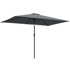 Outsunny Garden Parasol, Outdoor Umbrella with Tilt Function, Dark Grey
