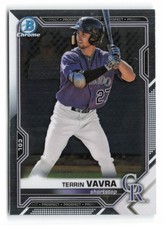 2021 Bowman #BCP-100 Terrin Vavra Chrome Prospects Colorado Rockies