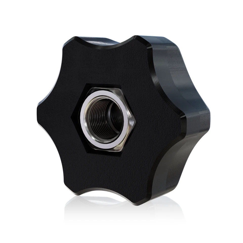 Sternmutter Sterngriff M4 M5 M6 M8 M10 M12 Flügelmutter Klemmschraube Hutmutter - Bild 2 von 4