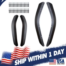 Front & Rear Fender Flares Extensions Fits Jeep Wrangler 2018-2025 JL Sahara Low