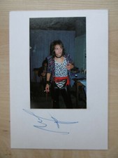 Matthias Jabs "Scorpions" Autogramm signed 10x15 cm Karteikarte mit Magazinbild