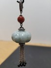 Carved Mutton Fat Jade Lantern Pendant — photo 3