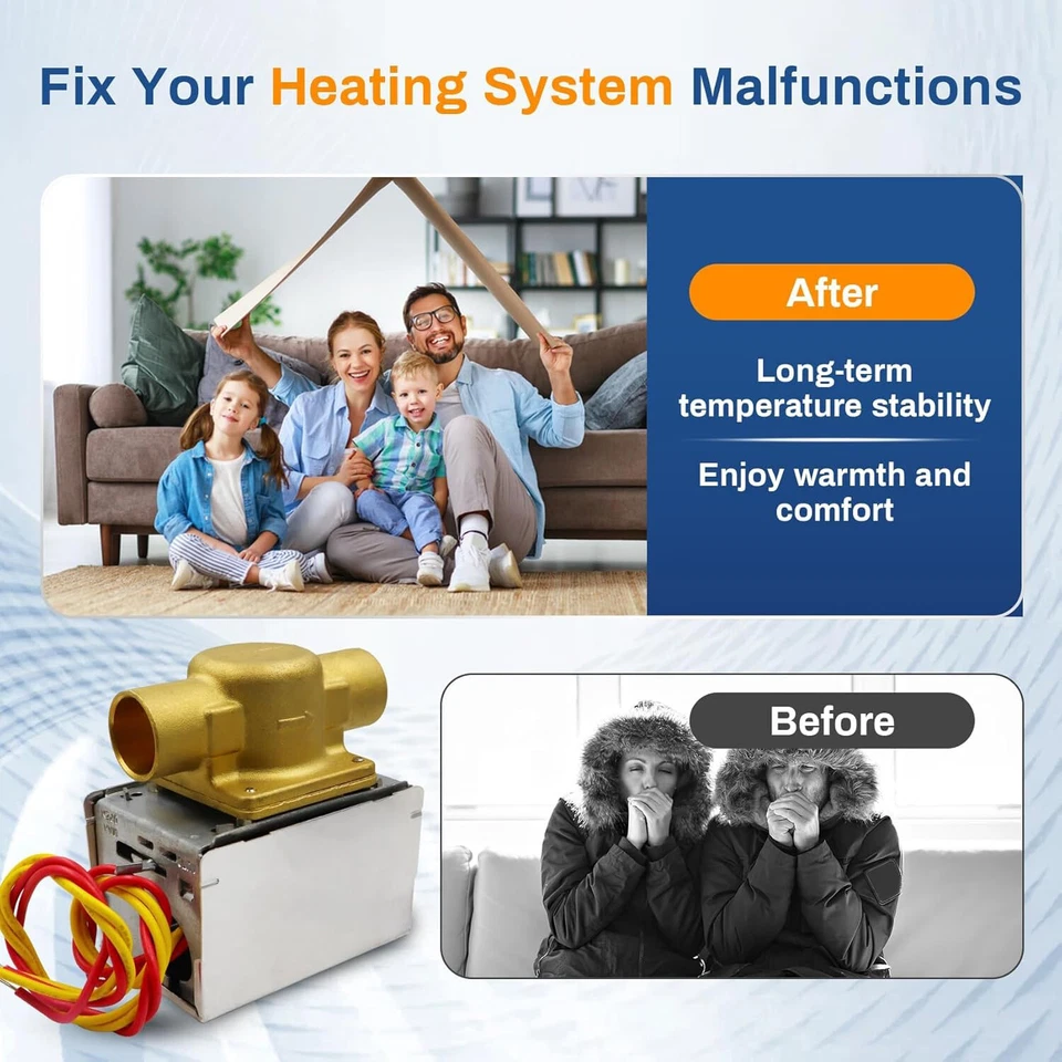 V8043E1012 Válvula de Zona Motorizada, 3/4" Válvulas de Zona de Sudor Repuesto para Honeywell Foto 4 de 4