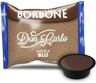 100 capsule caffè Borbone DON CARLO BLU Compatibili A MODO MIO