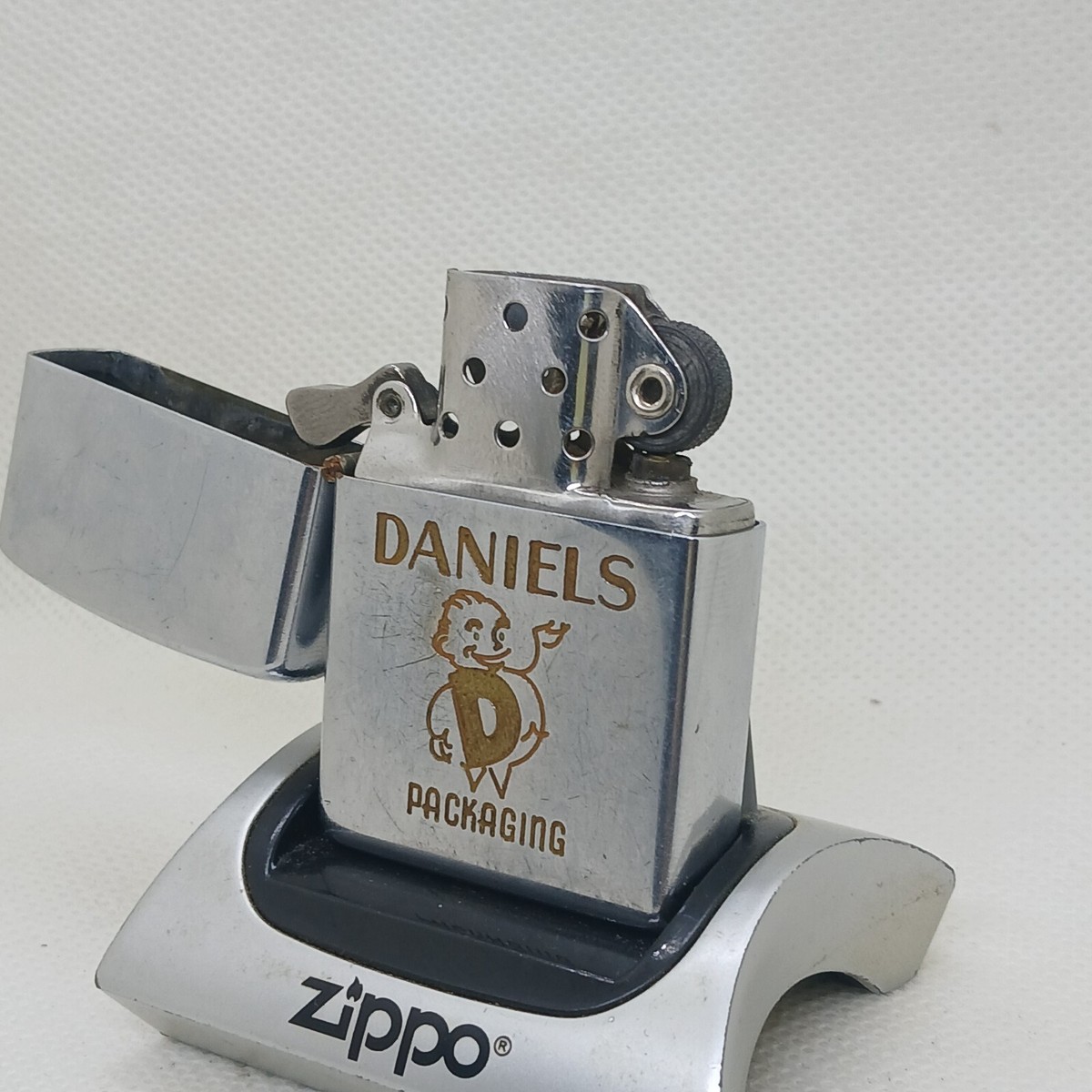 ZIPPO USA ヴィンテージライター 新品 zippo vintage 1958 with logo DANIELS PACKAGING | eBay