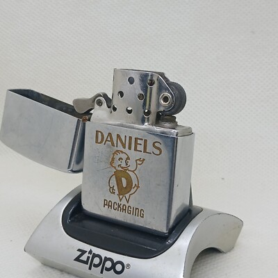 zippo vintage 1958 with logo DANIELS PACKAGING | eBay