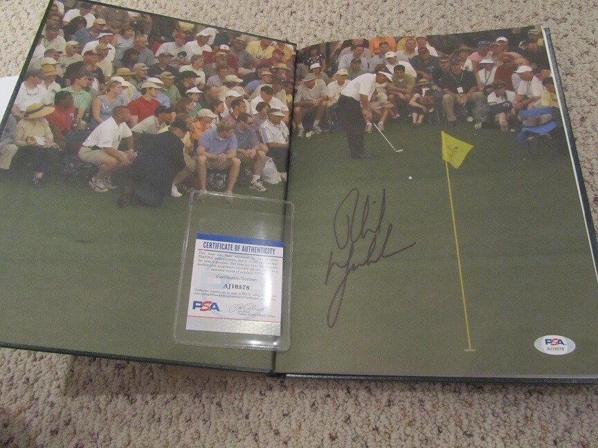 Phil Mickelson Auto 2004 Masters Annual Nicklaus Golf PSA DNA PGA Rare 