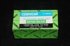 Cosmicar Extension Tube set C-Mount 90100 EX C6 5mm 10mm 40MM New in Box