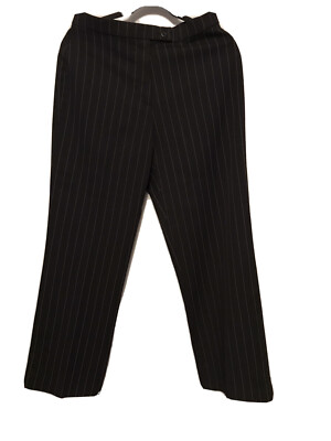 striped black dress pants Paloma Wool Women's Saba Pinstripe Straight-Leg Trousers | Blue main image 0