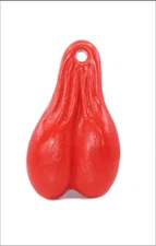 10" BULL NUT'S (RED) - BIG RIG DANGLER BALLS - NEW TRUCK NUTZ