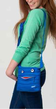 Shoulder Bag Mini Zipit® Monster Made from One Long Zipper -Royal Blue