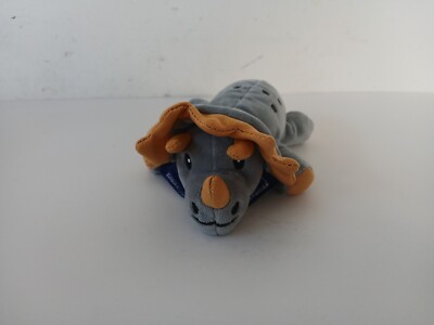 Dr. Brown s Pacifier Holder Clip Dinosaur Triceratops Gray Mini Plush Baby Toy