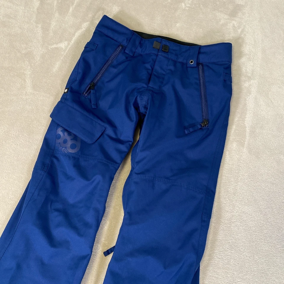 Лыжные штаны 686 infiDRY мужские размер XS с синей подкладкой водонепроницаемые дышащие Rover нейлон - Изображение 3 из 4