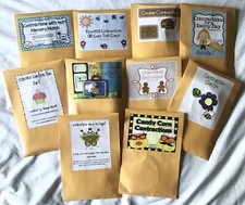 Set Of 10 Handmade Laminated Contraction Folder Games Teacher Homeschool A2