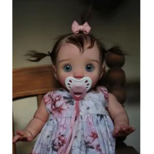 Mini Reborn Baby Doll Capelli Corti 16in Finito Bambola Panno Corpo + Piastra Pancia Giocattolo