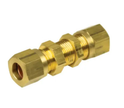 Gas Compression Joint BULKHEAD STRAIGHT COMPRESSION EQUAL FITTING 8mm COPPER GAS PIPE TUBE ...