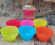 1 DOZEN Silicone Cupcake Liners, Kitchen Baking Cups - Liners Muffin Cake Molds