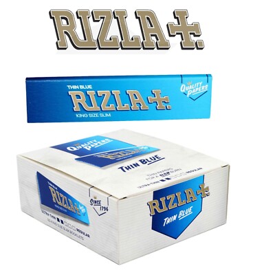 Rizla Blue King Size Lunghe Cartine Zigarettenpapier (50 Heftchen)
