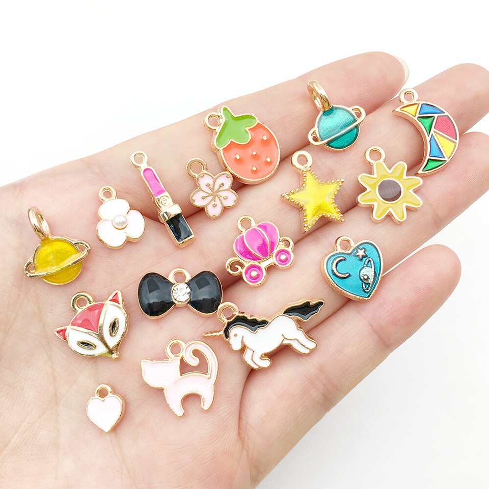 HEANUJJ 20 Pieces Alloy Enamel Animal Keychain Charms In - Foto 6