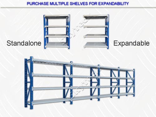 2.4x2M Garage Warehouse Steel Rack Storage Metal Shelves1600KG 2420BG - P1 - Picture 8 of 16