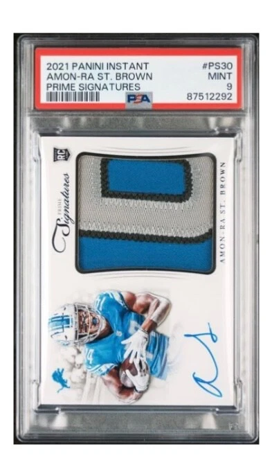 Amon-Ra St. Brown Panini Instant Prime Signatures #PS30 Base