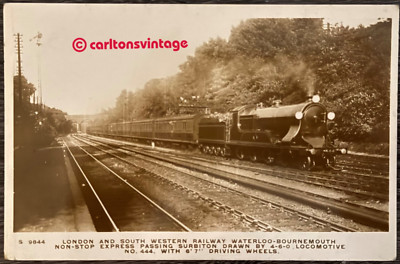 LSWR Train Non Stop Express United Kingdom Vintage post card AK 1911